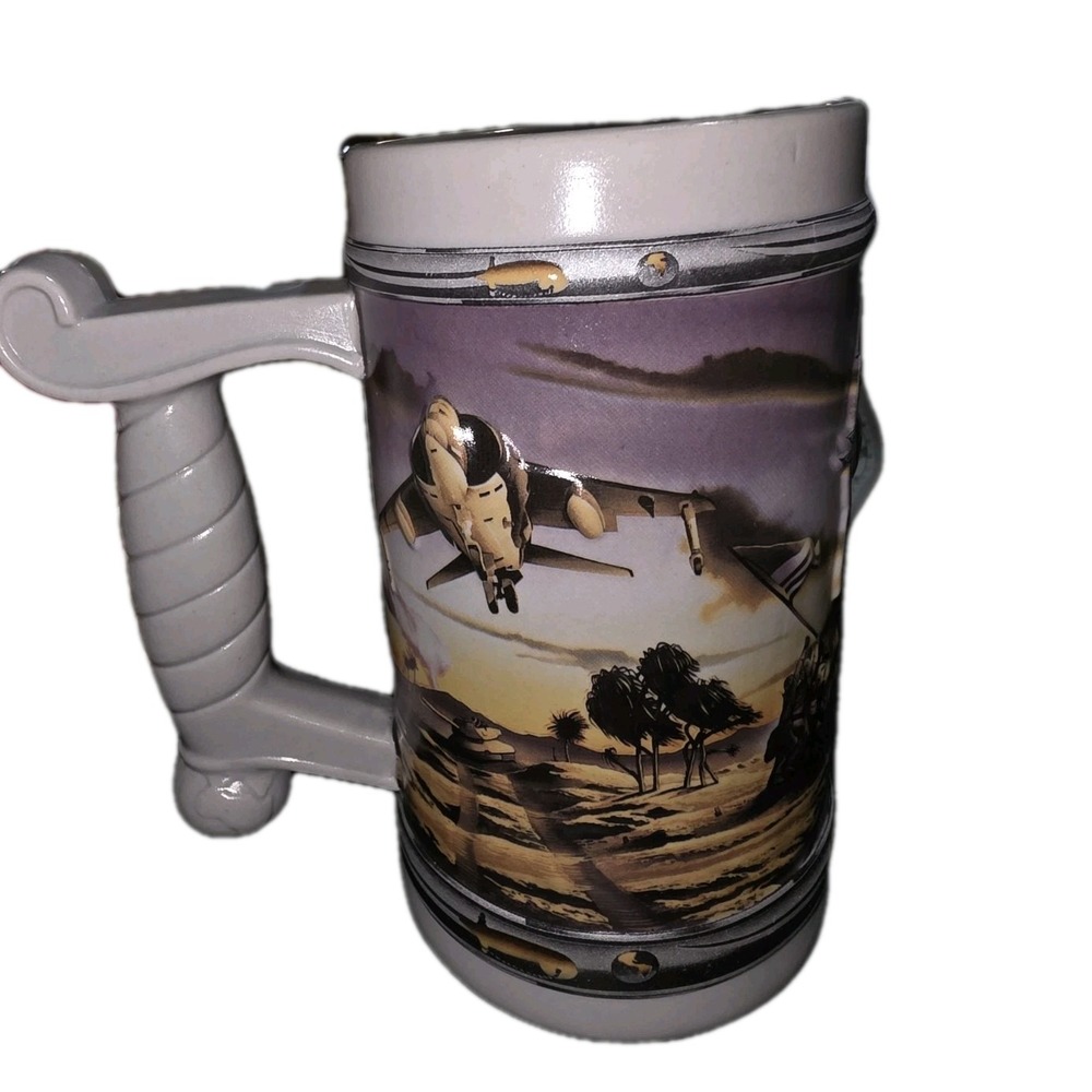 1995 BUDWEISER Salutes The Marines Beer Stein Brazil